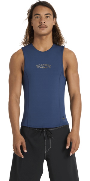2026 Billabong Mens Absolute Natural 1mm Reversible Vest ABYW000104 - Dark Denim